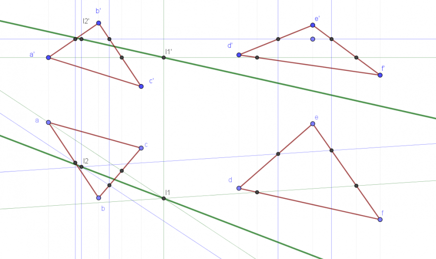 Geogebra: Intersección planos oblicuos