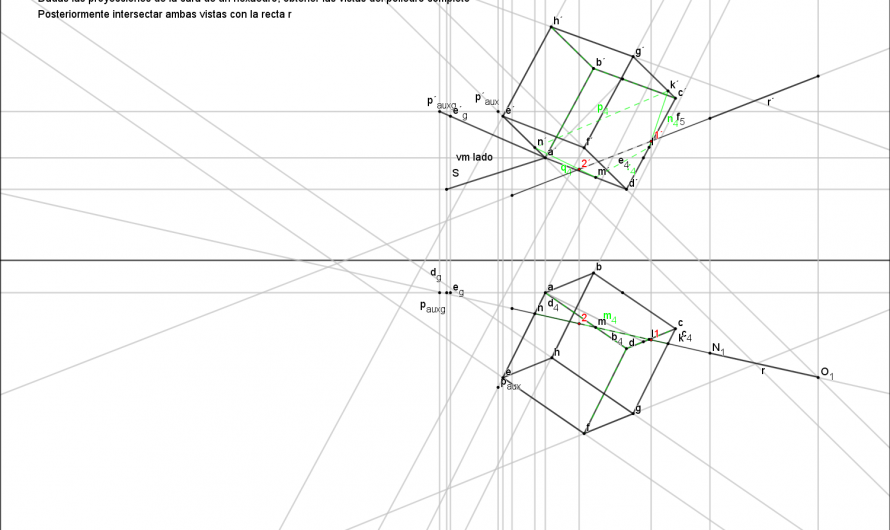 Geogebra: Ejercicio de hexaedro