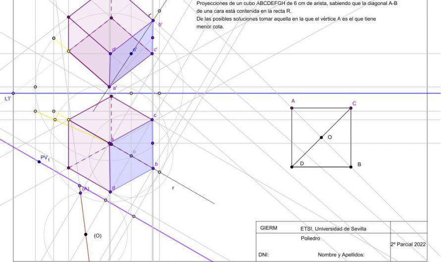 Geogebra: Ejercicio refuerzo de hexaedro