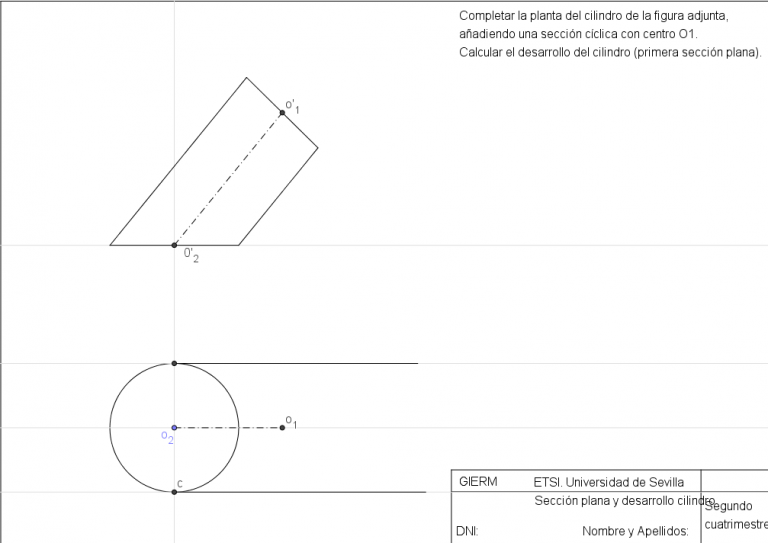 Geogebra Vídeo explicativo resolución Cilindro sección y desarrollo